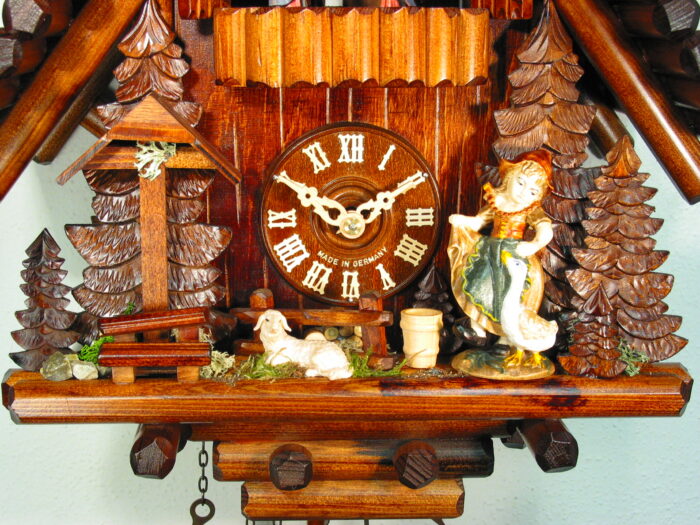 Kuckucksuhr Blockhütte Gänseliesel – Bild 6