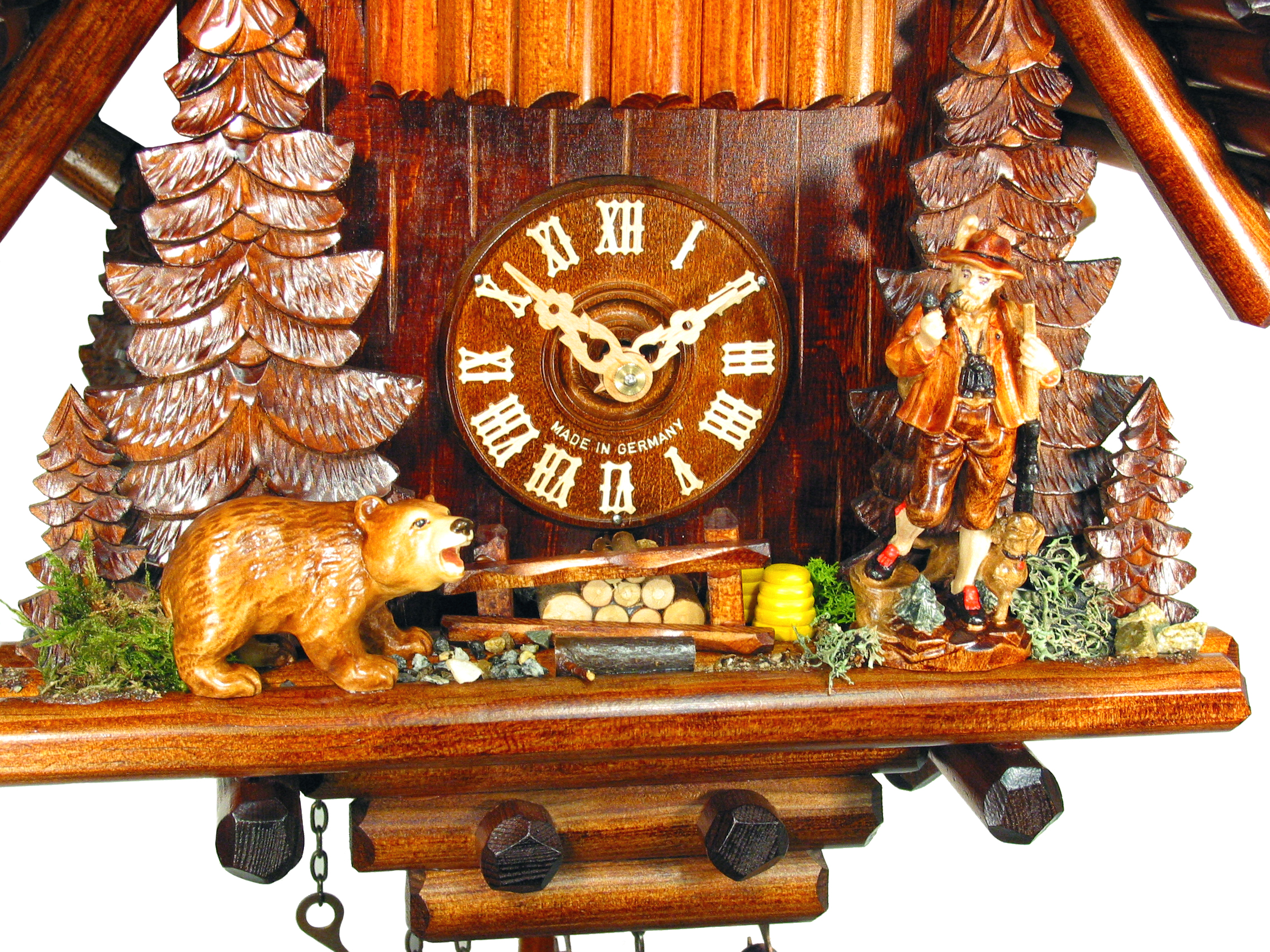 Kuckucksuhr Blockhütte Jäger & Bär – Bild 4