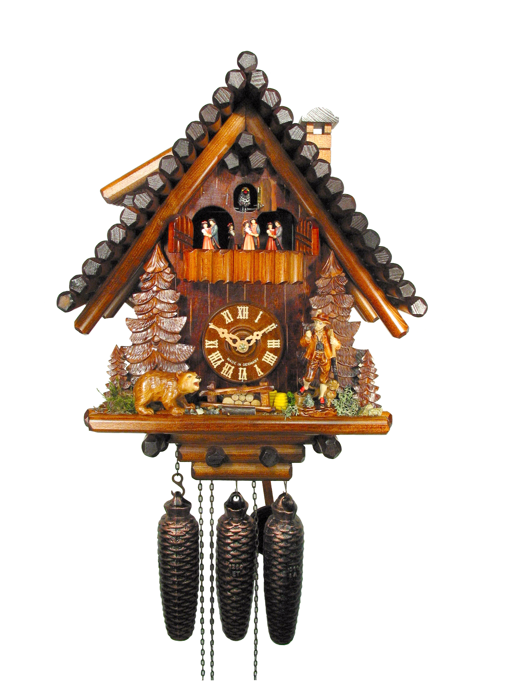 Kuckucksuhr Blockhütte Jäger & Bär