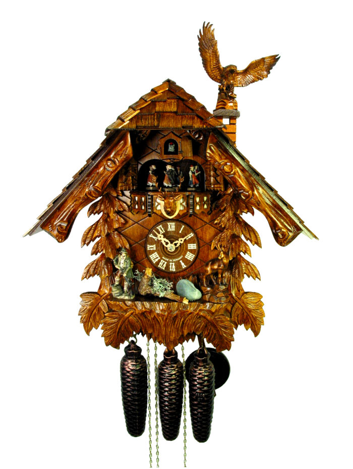 Kuckucksuhr Jägerhaus mit Adler