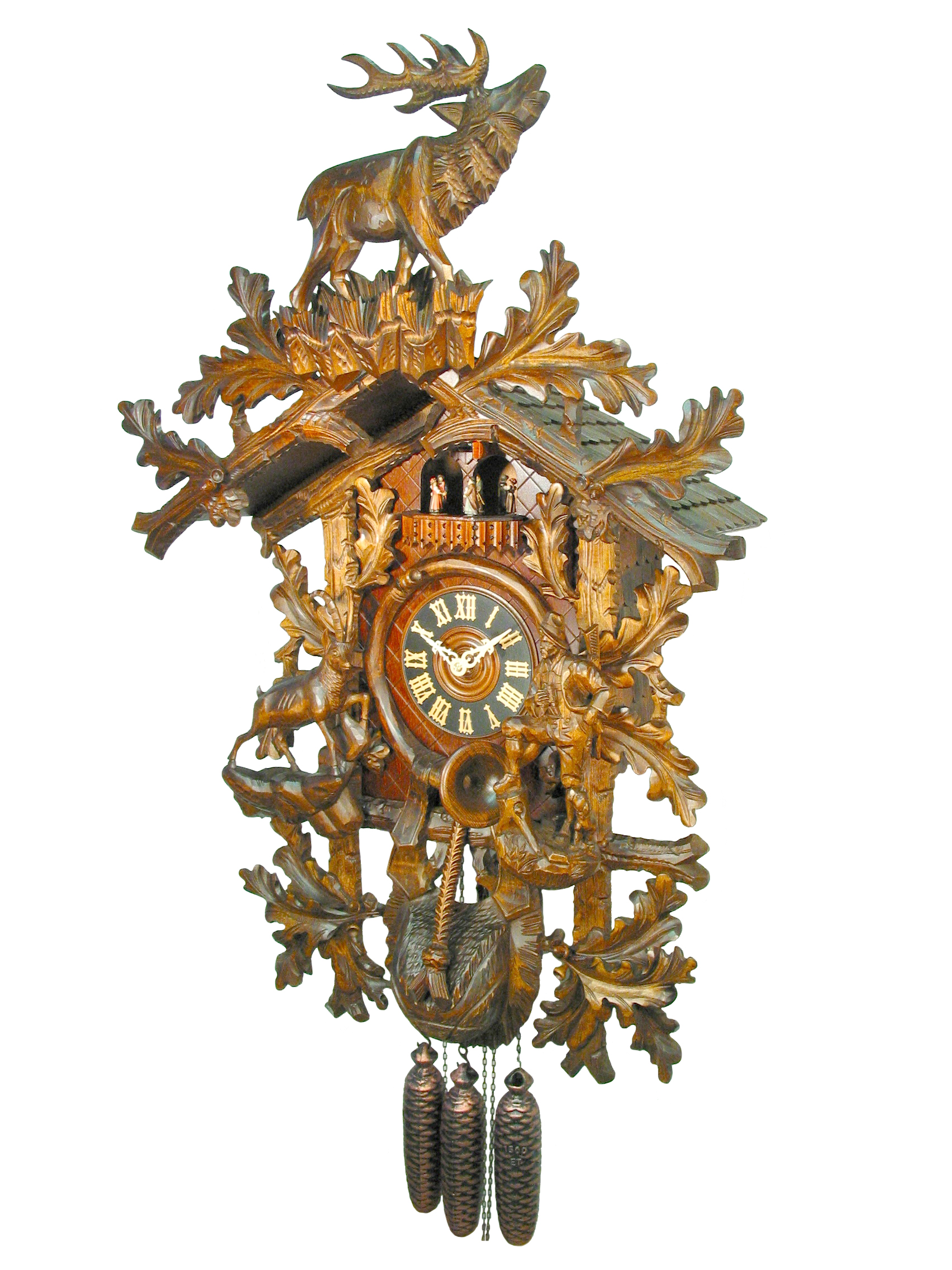 Kuckucksuhr Große Jägeruhr – Bild 3