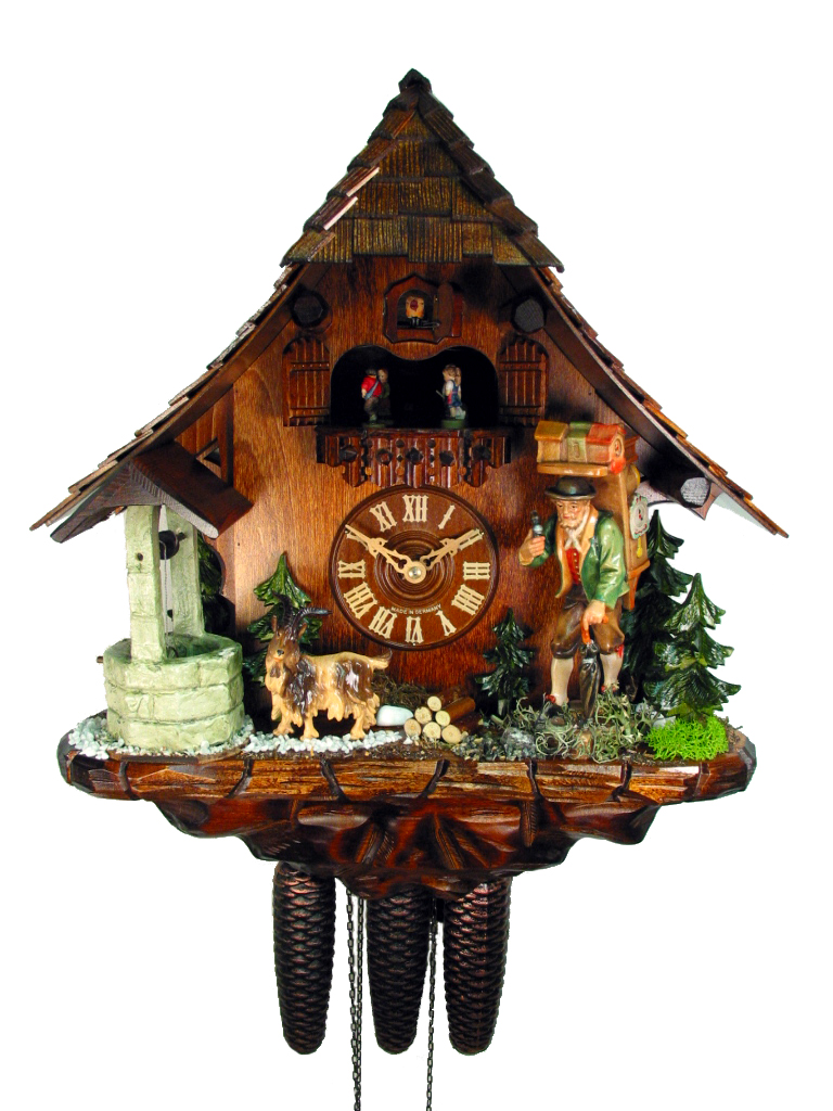 Kuckucksuhr "Der Uhrenträger"