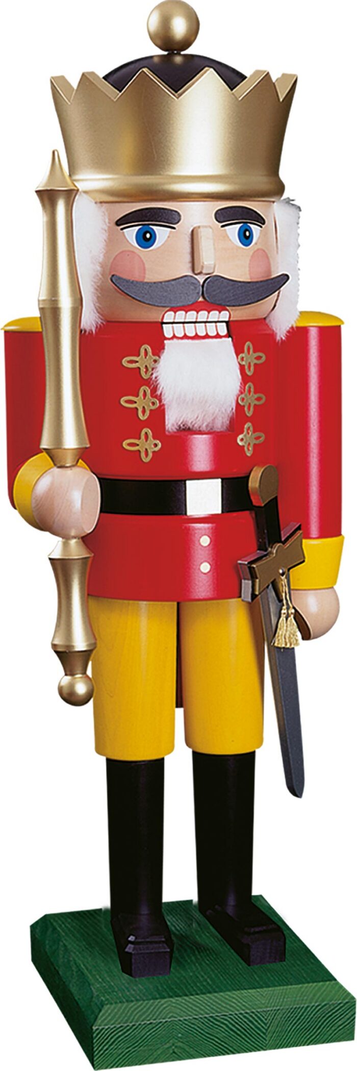 Richard Glaesser Nussknacker König XXL aus Seiffen im Erzgebirge