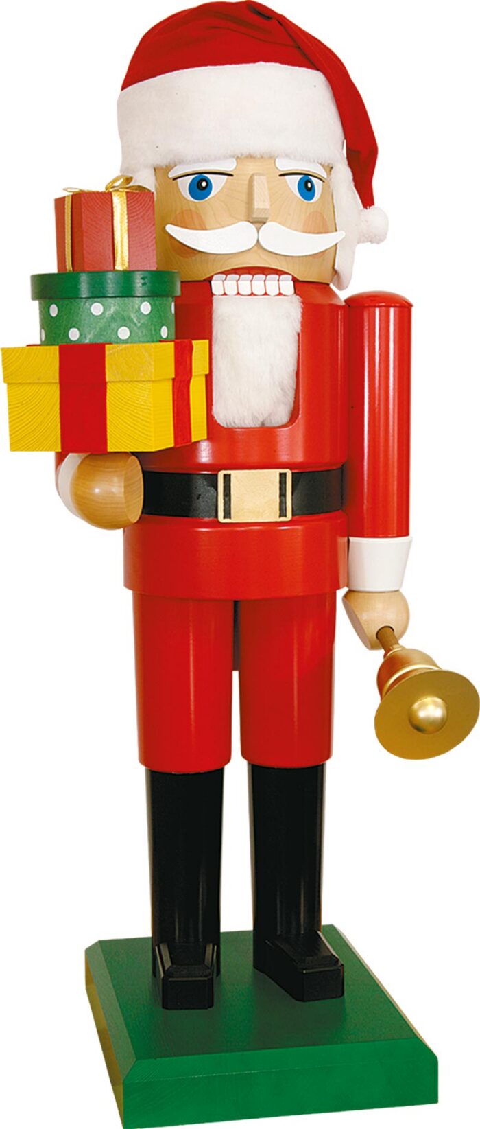 Richard Glaesser Nussknacker Santa mit Geschenken XXL aus Seiffen im Erzgebirge
