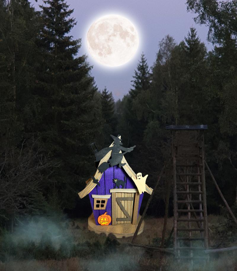 Richard Glaesser Räucherhäuschen Abenteuerhaus Halloween aus Seiffen im Erzgebirge – Bild 5