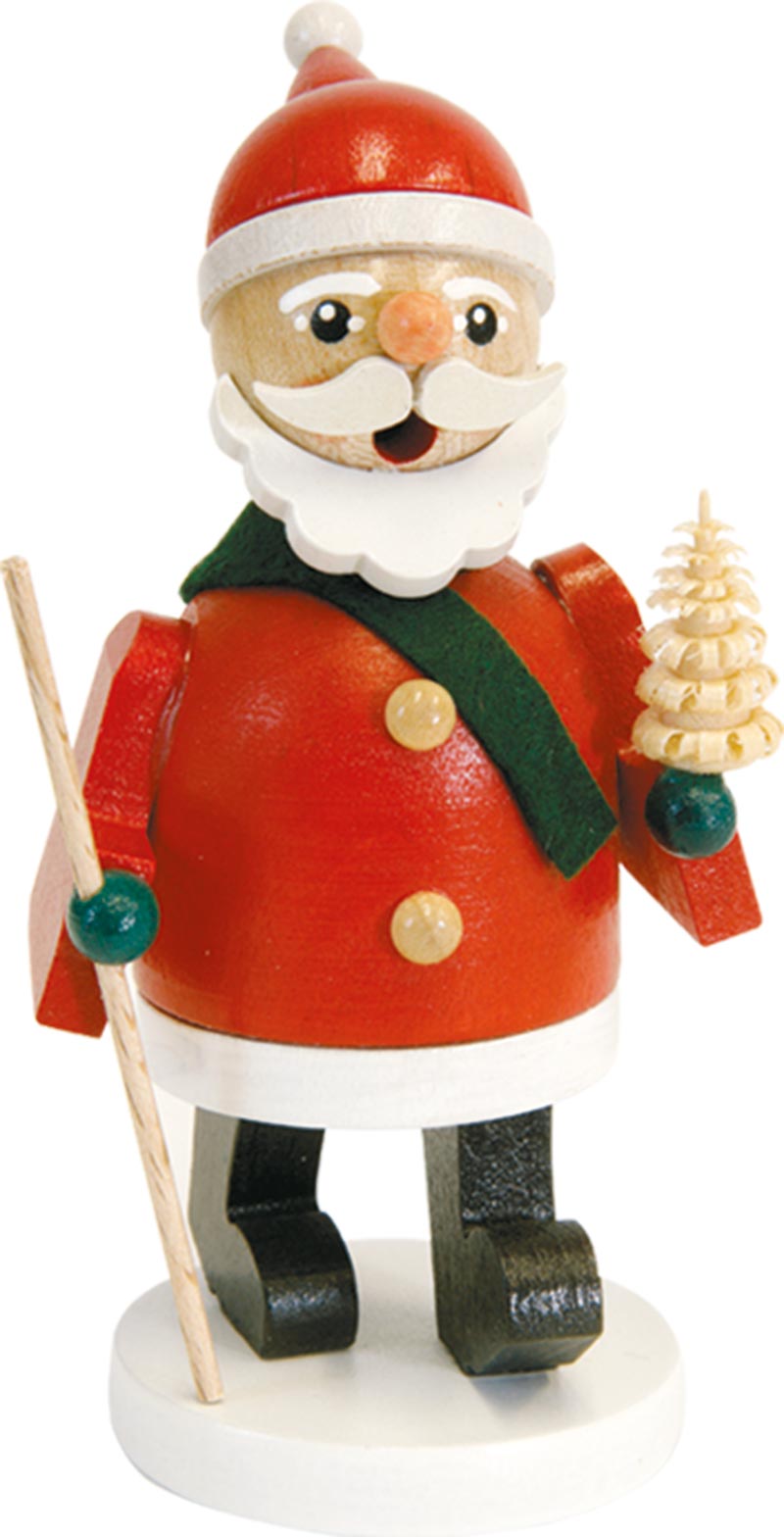Richard Glaeser Miniräuchermann Weihnachtsmann / Ruprecht aus Seiffen im Erzgebirge