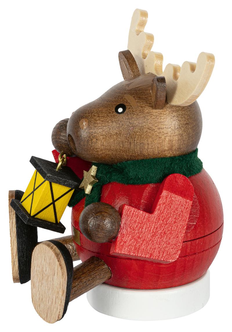 Richard Glaesser Minikugelrauchfigur Elch aus Seiffen im Erzgebirge – Bild 4