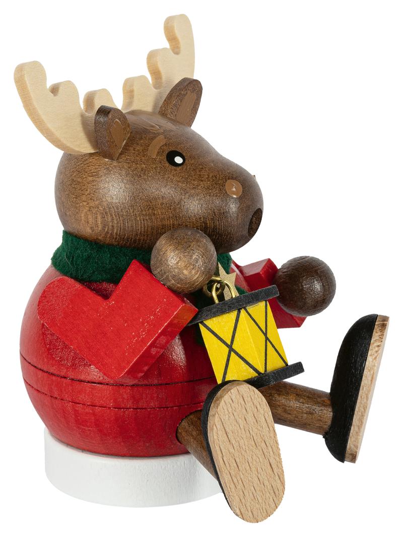 Richard Glaesser Minikugelrauchfigur Elch aus Seiffen im Erzgebirge – Bild 3