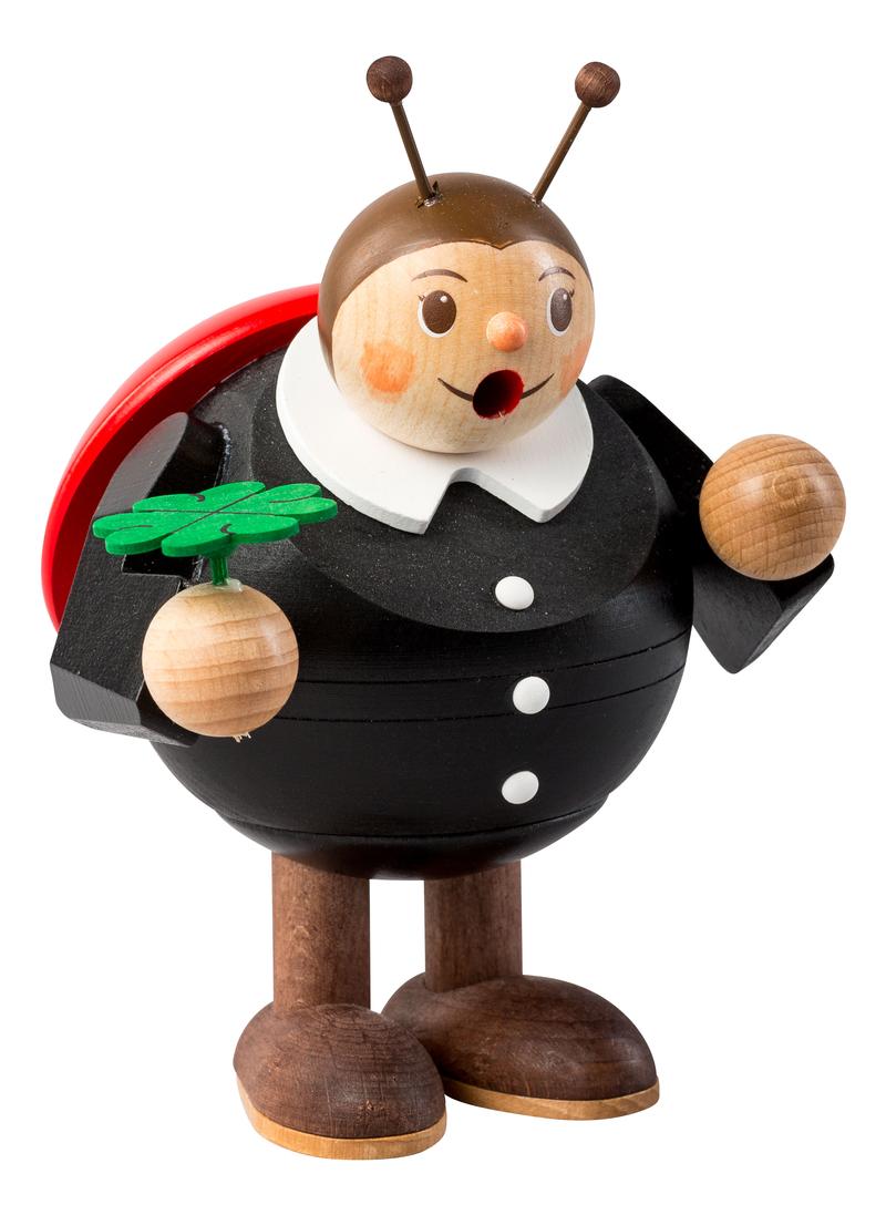 Richard Glaesser Rauchfigur Marienkäfer aus Seiffen im Erzgebirge