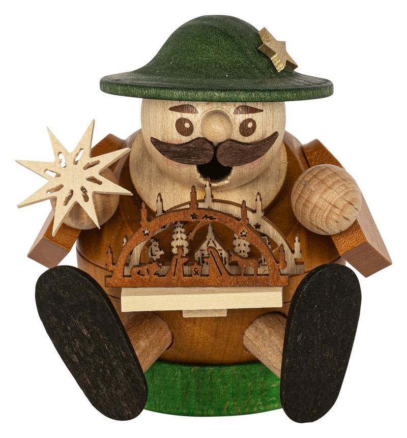 Richard Glaesser Minikugelrauchmann Schwibbogenverkäufer aus Seiffen im Erzgebirge