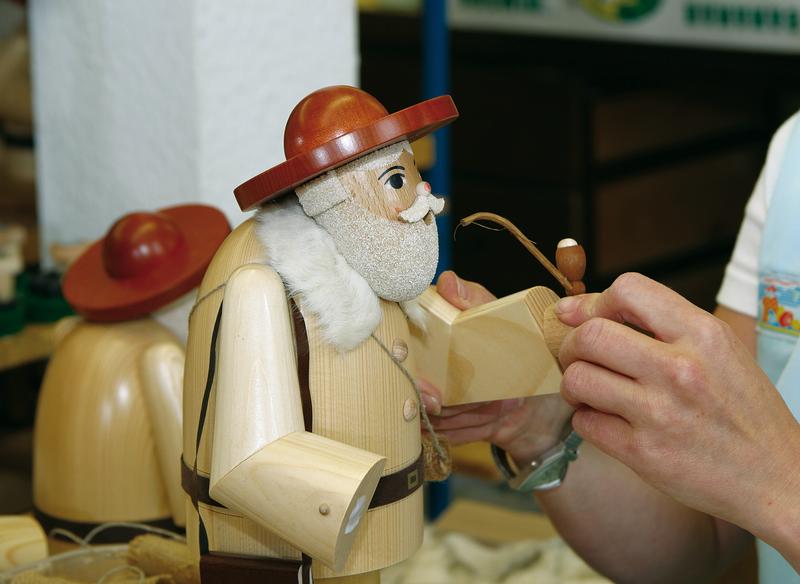 Richard Glaesser Rauchmann Schäfer mit Schaf aus Seiffen im Erzgebirge – Bild 3