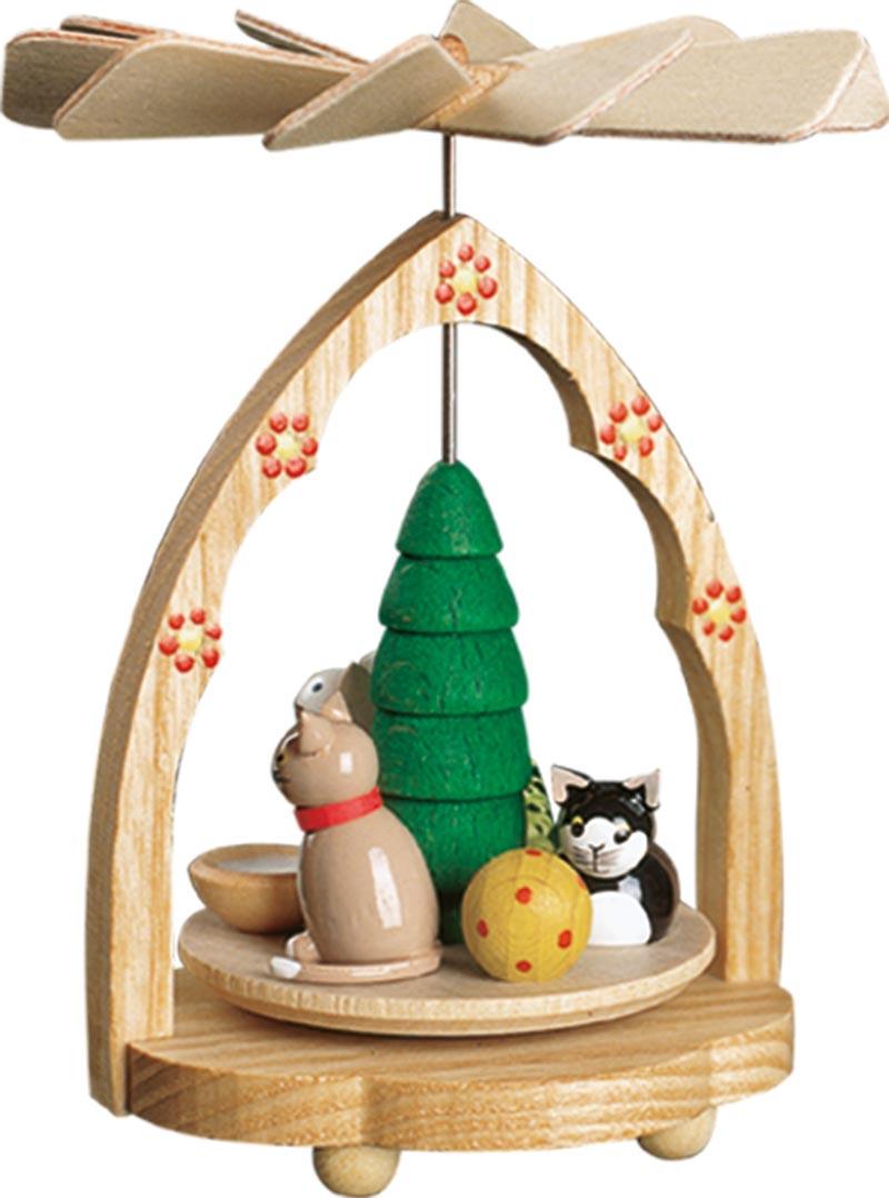 Richard Glaesser Wärmespiel Katzen aus Seiffen im Erzgebirge