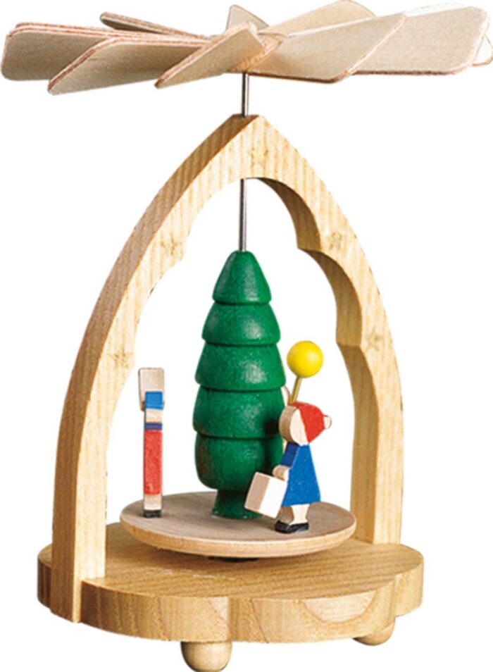 Richard Glaesser Wärmespiel Laternenkinder bunt aus Seiffen im Erzgebirge