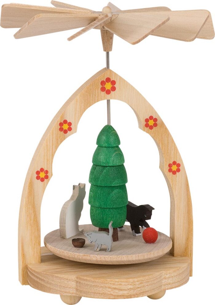 Richard Glaesser Wärmespiel Kätzchen bunt aus Seiffen im Erzgebirge