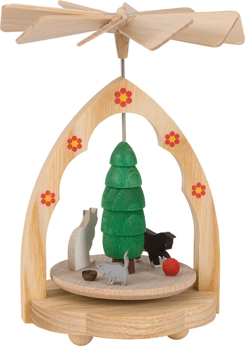 Richard Glaesser Wärmespiel Kätzchen bunt aus Seiffen im Erzgebirge