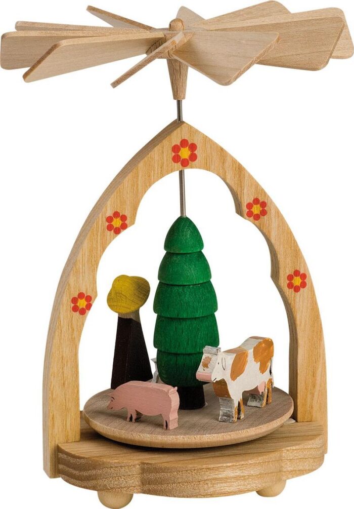 Richard Glaesser Wärmespiel Bauernhof bunt aus Seiffen im Erzgebirge