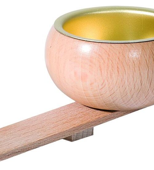 Richard Glaesser Teelichtadapter natur für 137/167er Pyramiden aus Seiffen im Erzgebirge