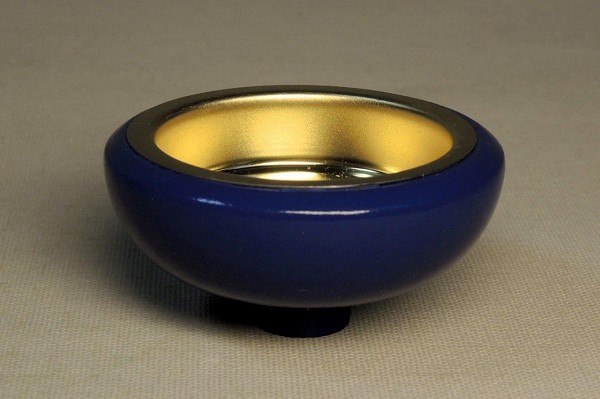Richard Glaesser Teelichtadapter blau für 14 mm Tülleneinsätze aus Seiffen im Erzgebirge