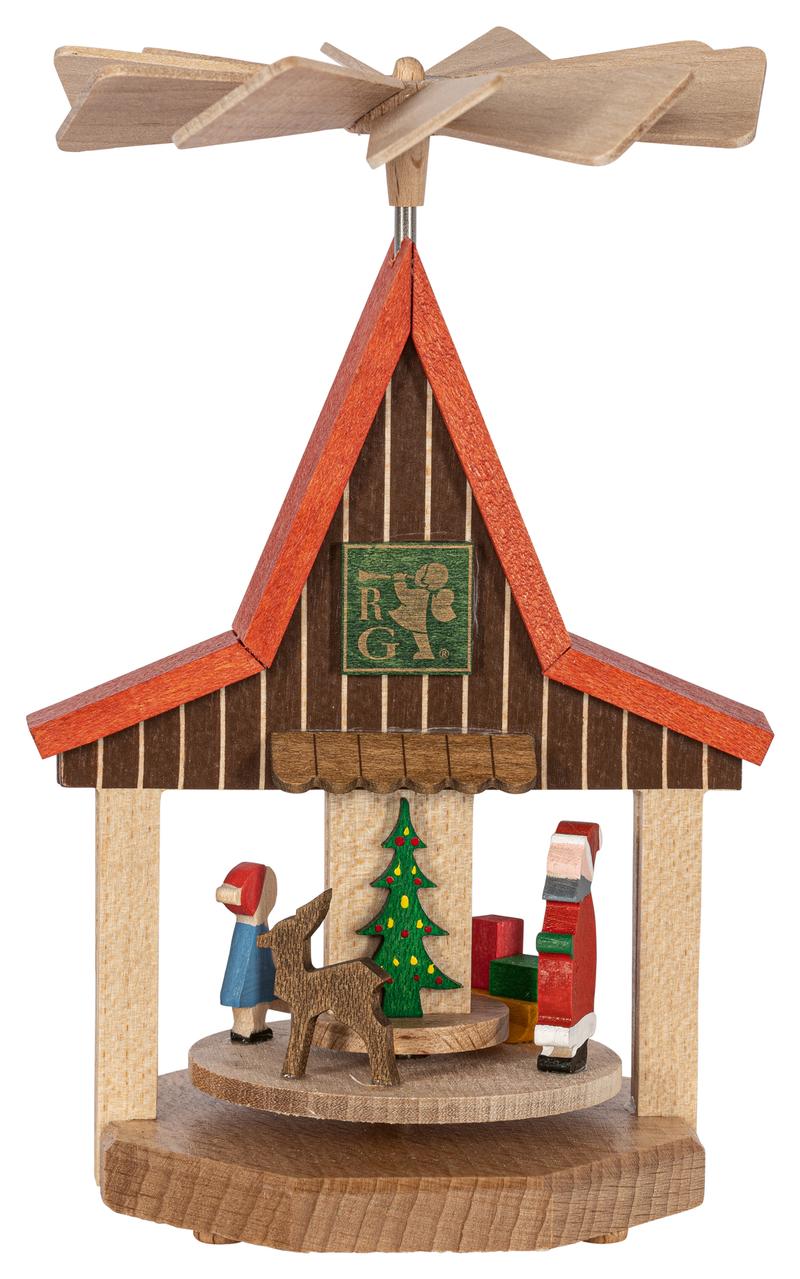 Richard Glaesser Wärmespiel Haus Weihnachtsmann aus Seiffen im Erzgebirge